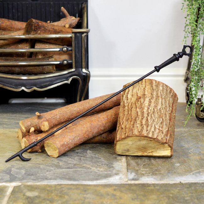Traditional Style Fire Poker Finished in Black Traditional Style Fire Poker Finished in Black