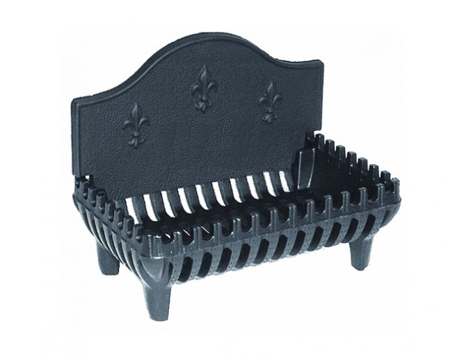 Fleur De Lys Fire Basket & Back Fleur De Lys Fire Basket & Back