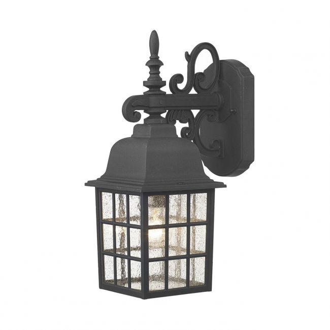 "Foulis Castle" Top Fix Wall Light in a Black Finish "Foulis Castle" Top Fix Wall Light in a Black Finish