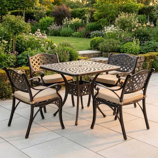 Antique Bronze "Summerworth " Dining Set in Situ