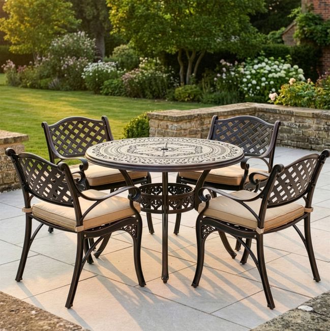 Antique Bronze "Summerworth " Dining Set in Situ