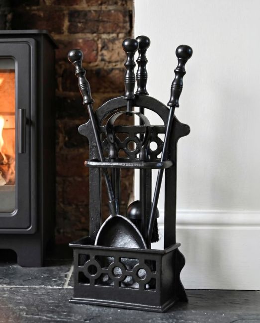 Black Victorian Style Companion Set - 41cm Black Victorian Style Companion Set - 41cm