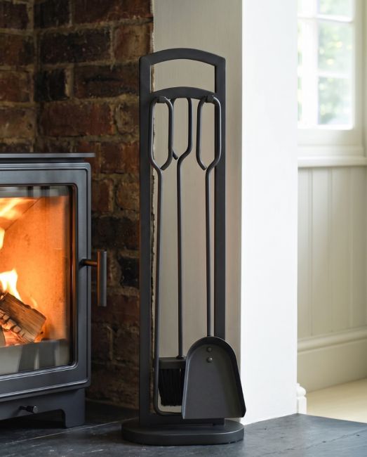Simplistic Contemporary Fireside Companion Set 70cm