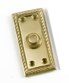 Woodhurst Georgian Style Brass Bell Push Woodhurst Georgian Style Brass Bell Push