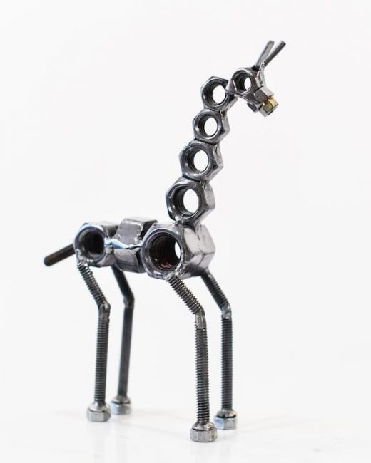 "Hamilton" the Recycled Metal Giraffe Sculpture "Hamilton" the Recycled Metal Giraffe Sculpture