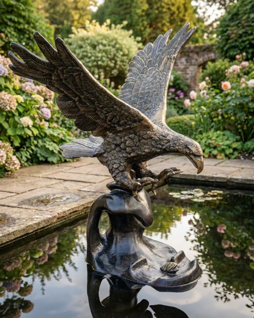 Eagle Sculpture in Situ in the Water Eagle Sculpture in Situ in the Water