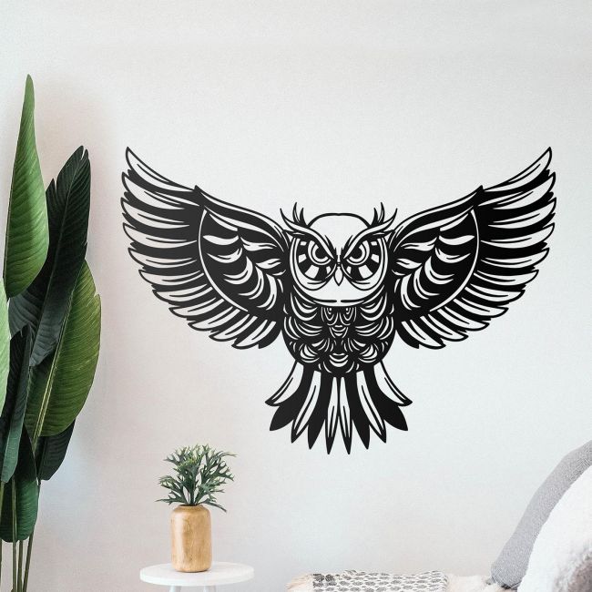 "Great Horned Owl" Wall Art in Situ in the Home "Great Horned Owl" Wall Art in Situ in the Home
