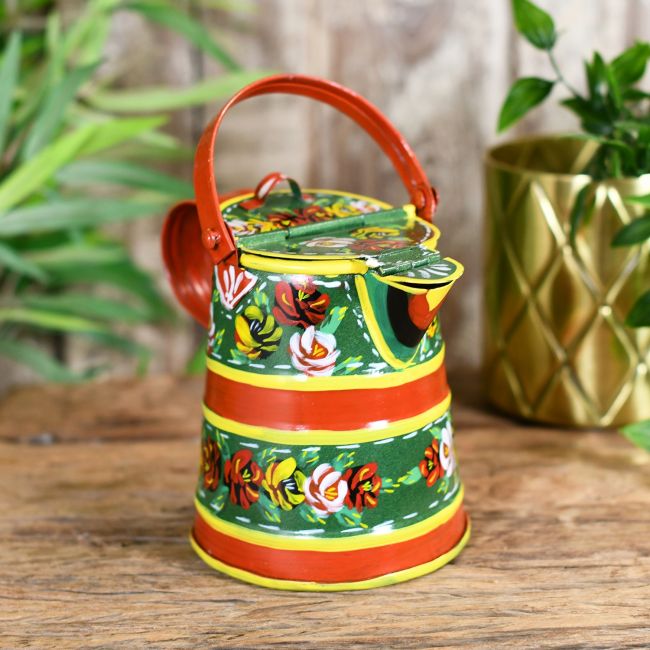 Hand Painted Traditional Narrowboat Style Watering Can Hand Painted Traditional Narrowboat Style Watering Can