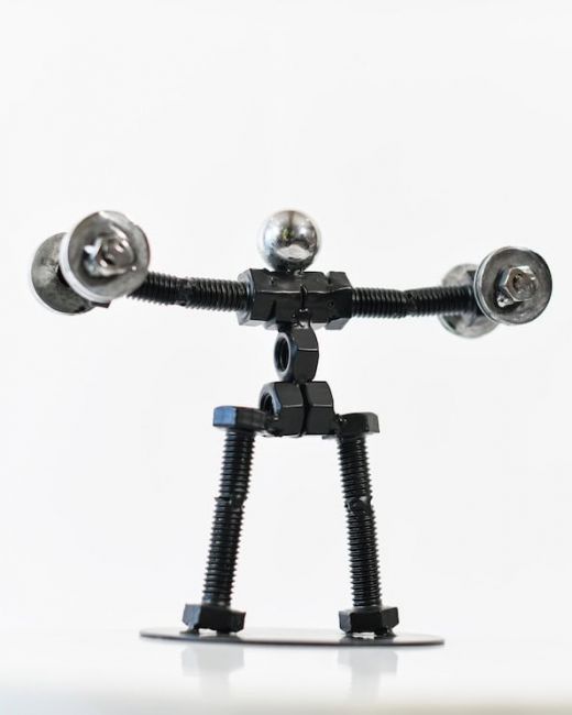 Recycled Metal Strength Training Sculpture Recycled Metal Strength Training Sculpture