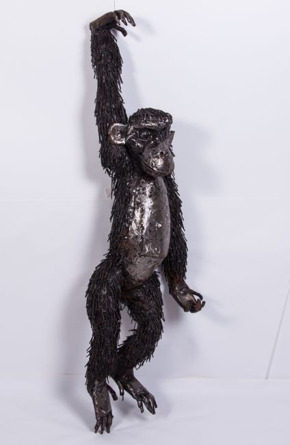 "Tarungo" Hanging Chimp Garden Sculpture "Tarungo" Hanging Chimp Garden Sculpture
