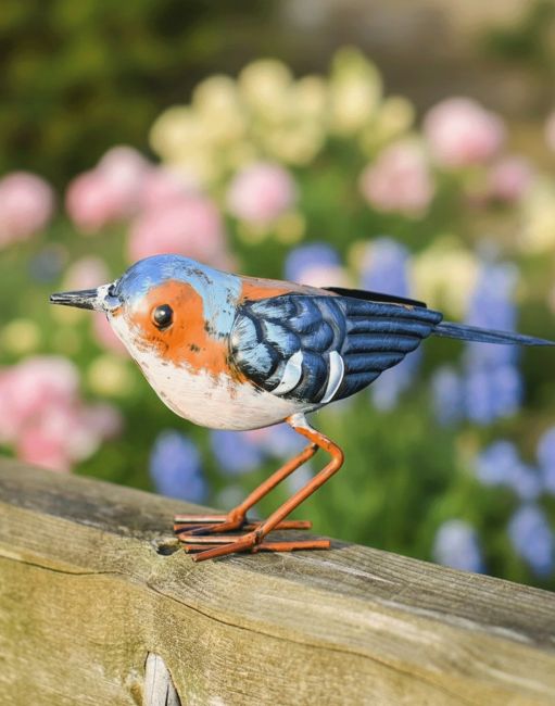 Charming House Sparrow Steel Bird Sculpture Main Charming House Sparrow Steel Bird Sculpture Main