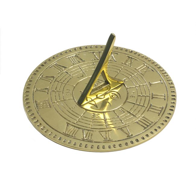 Solid Brass Sun Face Sundial
