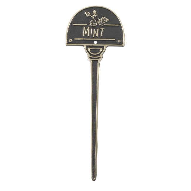 Mint Herb Labels in solid brass Mint Herb Labels in solid brass