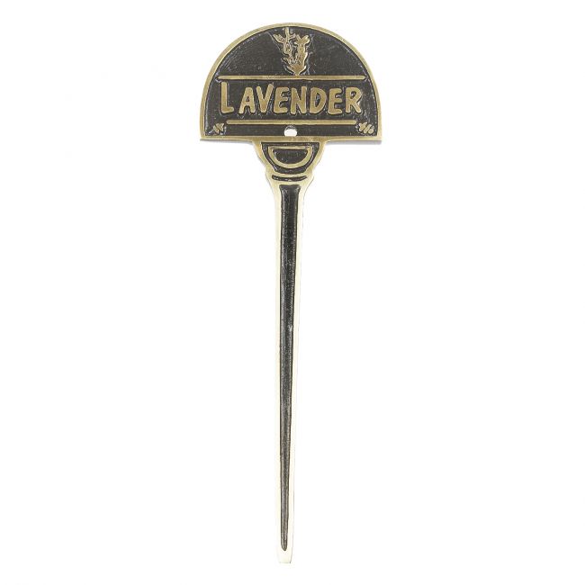 Lavender Herb Labels in solid brass Lavender Herb Labels in solid brass