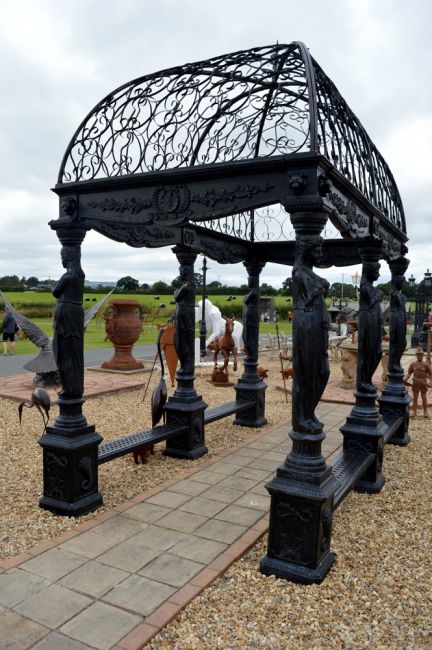 The "Athenian Goddess" Black Royal Palace Gazebo The "Athenian Goddess" Black Royal Palace Gazebo