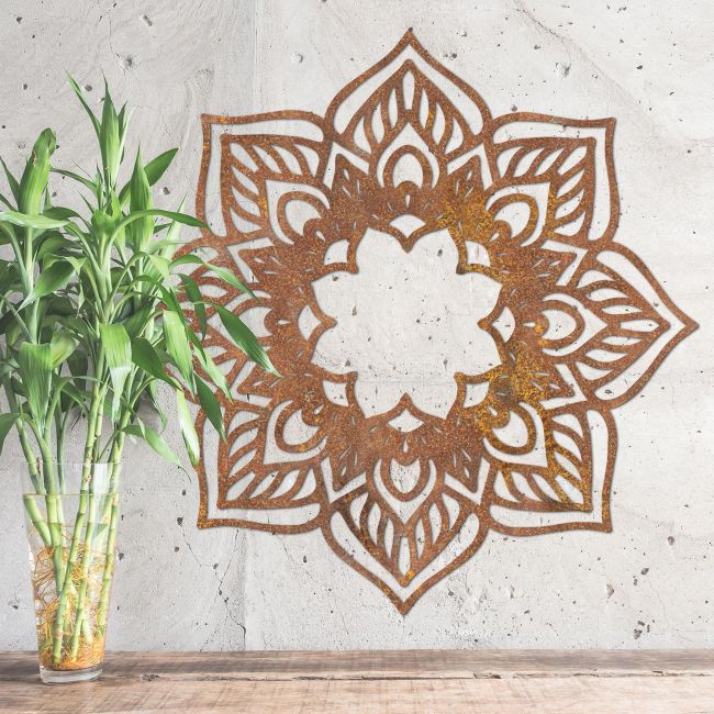 Mandela Wall Art on a Rustic Grey Wall Mandela Wall Art on a Rustic Grey Wall