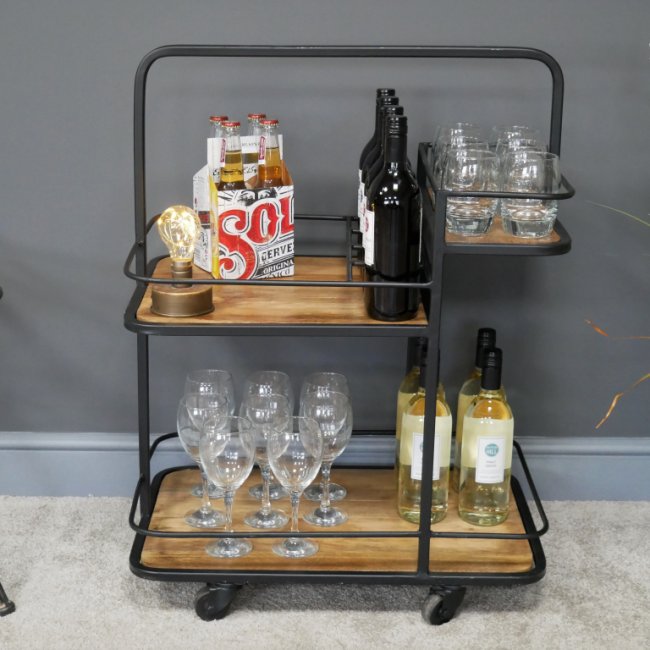 Contemporary Wine Trolley in Situ Contemporary Wine Trolley in Situ
