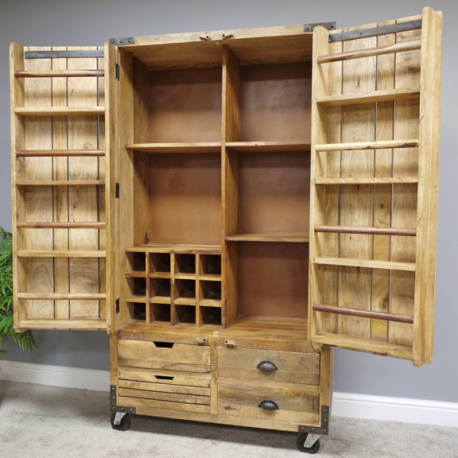 Industrial "Pallet Wood" Cabinet with Two Front Opening Doors Industrial "Pallet Wood" Cabinet with Two Front Opening Doors