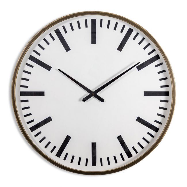 Large Station Clock with an Iron Frame Large Station Clock with an Iron Frame