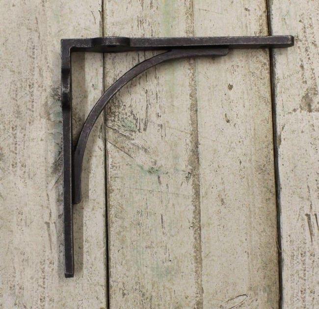 Shelf Gallows Bracket Finished in a Natural Iron Finish Shelf Gallows Bracket Finished in a Natural Iron Finish