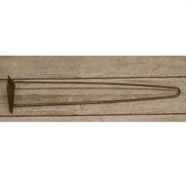Two Prong Hairpin Table Leg Created From Iron Two Prong Hairpin Table Leg Created From Iron