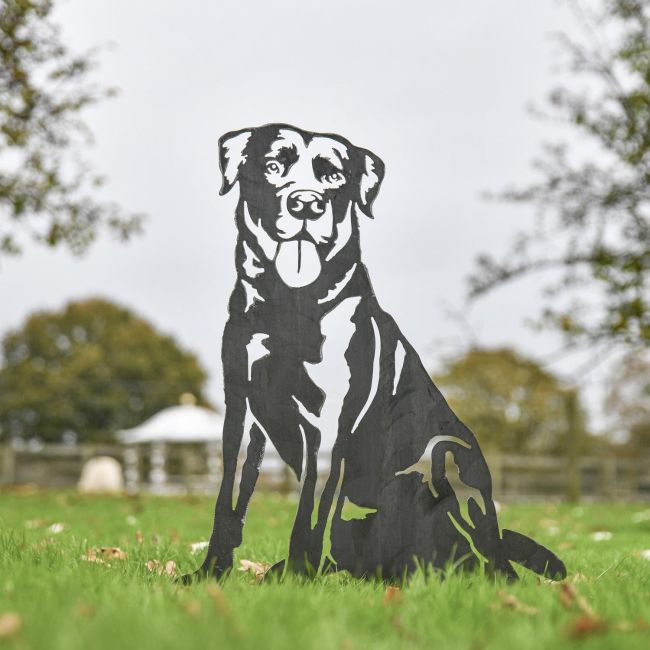 Unfinished Metal Labrador Silhouette Unfinished Metal Labrador Silhouette