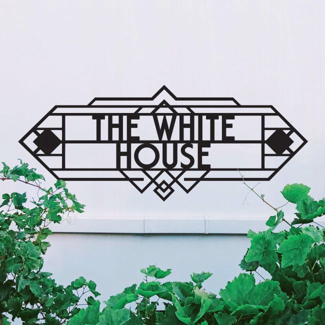 Art Deco House Name Sign- Large