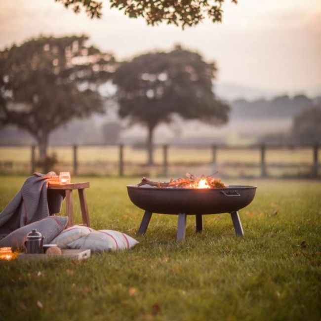 Raw Metal Fire Pit & Log Burner - 100cm Raw Metal Fire Pit & Log Burner - 100cm