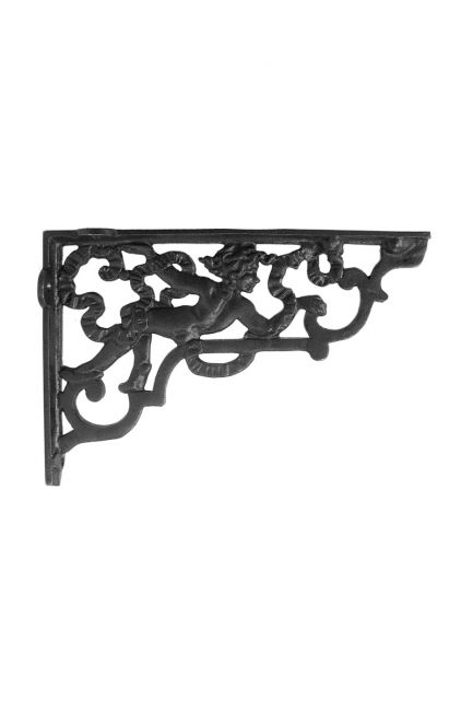 Black Cherub Iron Shelf Brackets Black Cherub Iron Shelf Brackets