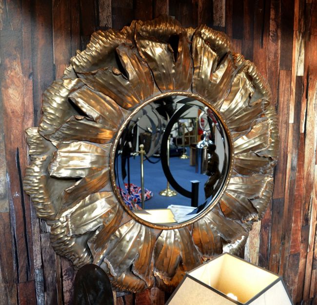 Large Flower Leaf Mirror Large Flower Leaf Mirror