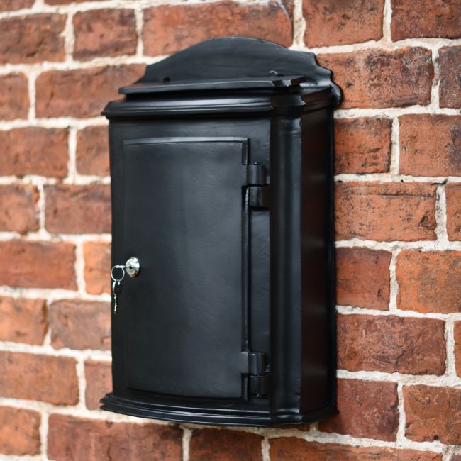 Wall Mounted Black York post box Wall Mounted Black York post box