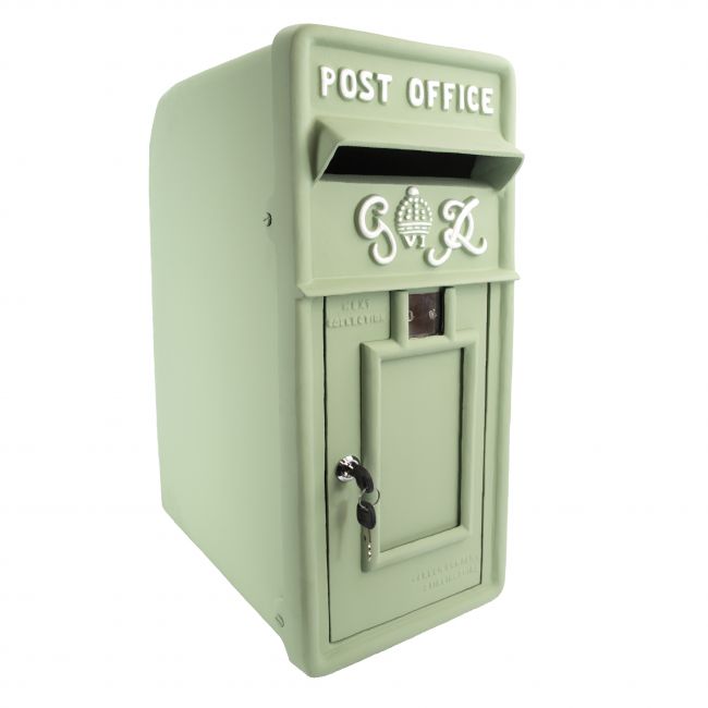 Mint Green King George Post Box Mint Green King George Post Box
