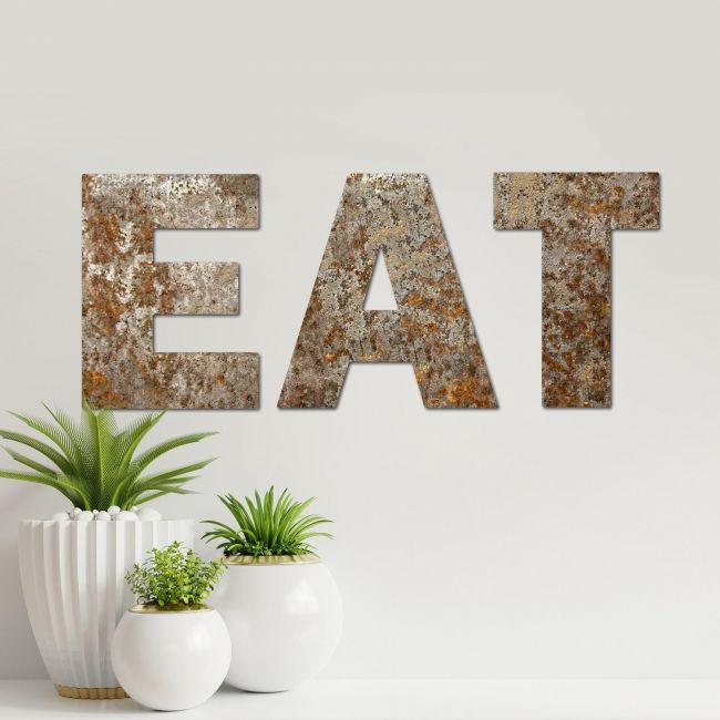 Rustic Metal "EAT" Rustic Metal "EAT"