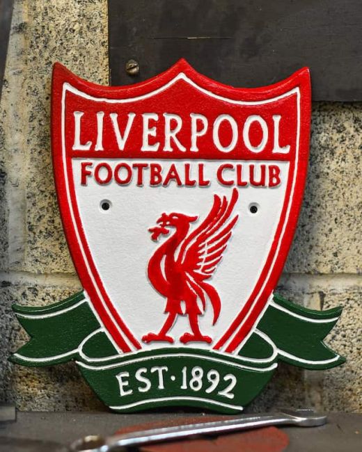 Cast Iron "Liverpool Football Club" Sign Cast Iron "Liverpool Football Club" Sign