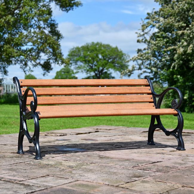Ornate Design Brown Park Bench Ornate Design Brown Park Bench