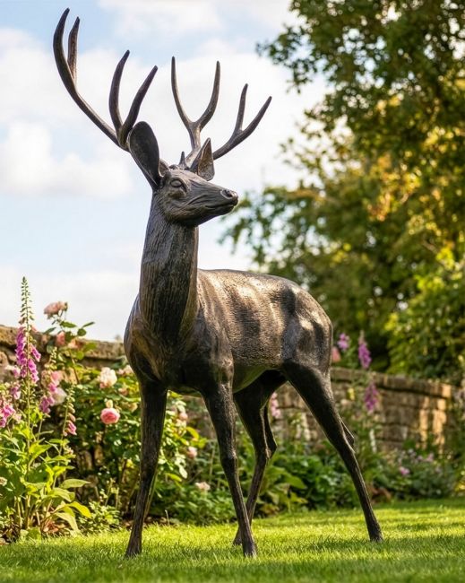 Life Size "Ryder" Deer Sculpture - Facing Left digital illustration 