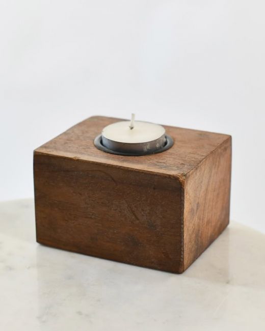 Reclaimed Wood Tealight Holder Reclaimed Wood Tealight Holder