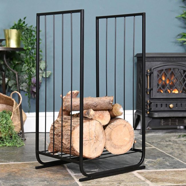 Long Contemporary Log Holder in Situ Long Contemporary Log Holder in Situ