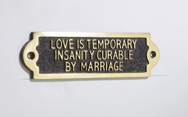 Love Is Temporary Insanity Curable By Marriage Love Is Temporary Insanity Curable By Marriage