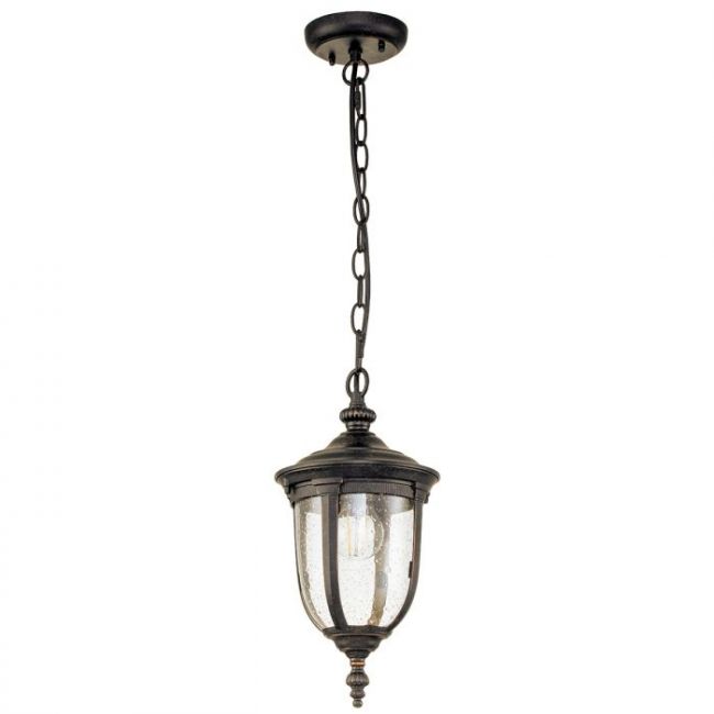 "Lupton" Traditional Chain Lantern in Brushed Bronze "Lupton" Traditional Chain Lantern in Brushed Bronze
