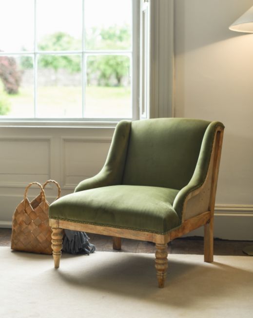 Green Velvet Armchair Green Velvet Armchair