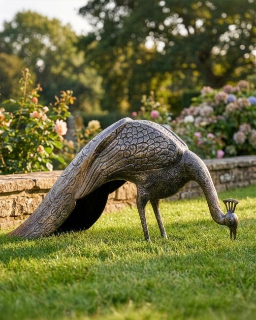 Majestic Peacock Sculpture Digital Illustration Majestic Peacock Sculpture Digital Illustration