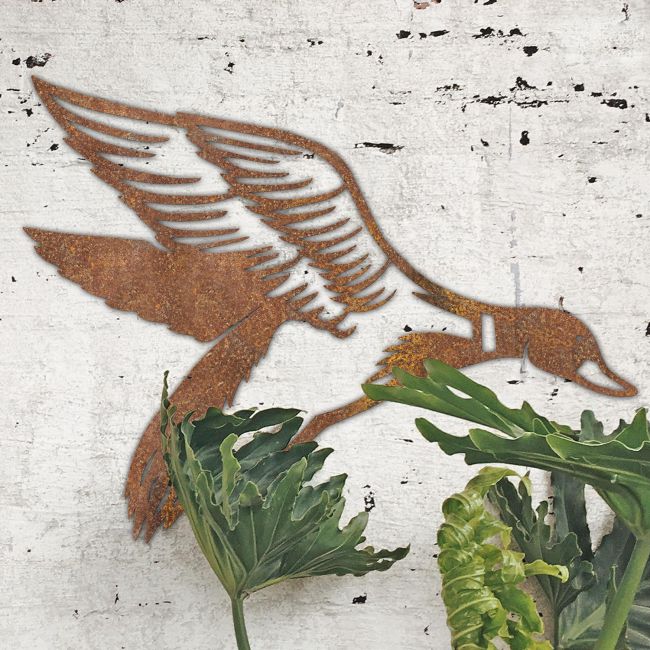 "Mallard" Duck Wall Art in Situ on a Rustic White Wall "Mallard" Duck Wall Art in Situ on a Rustic White Wall