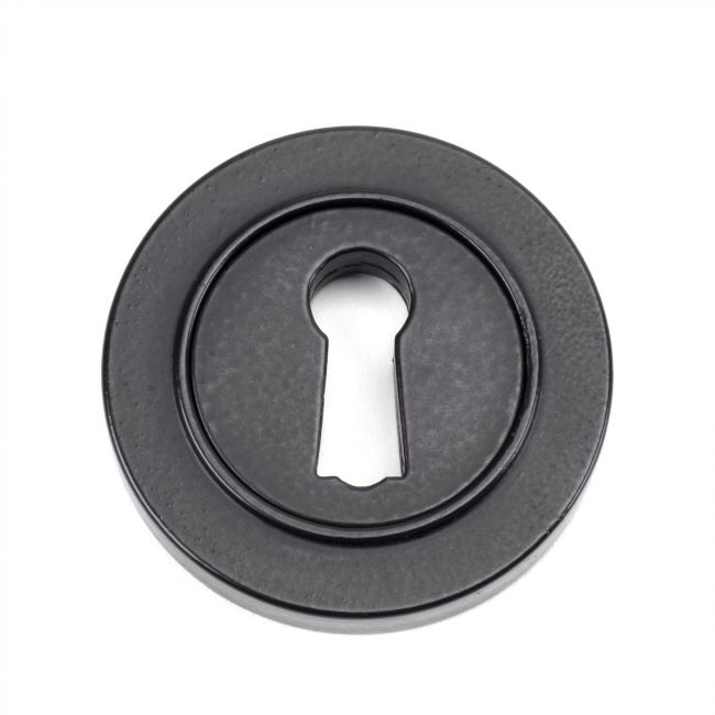 Matte Black Simple Circular Escutcheon Matte Black Simple Circular Escutcheon