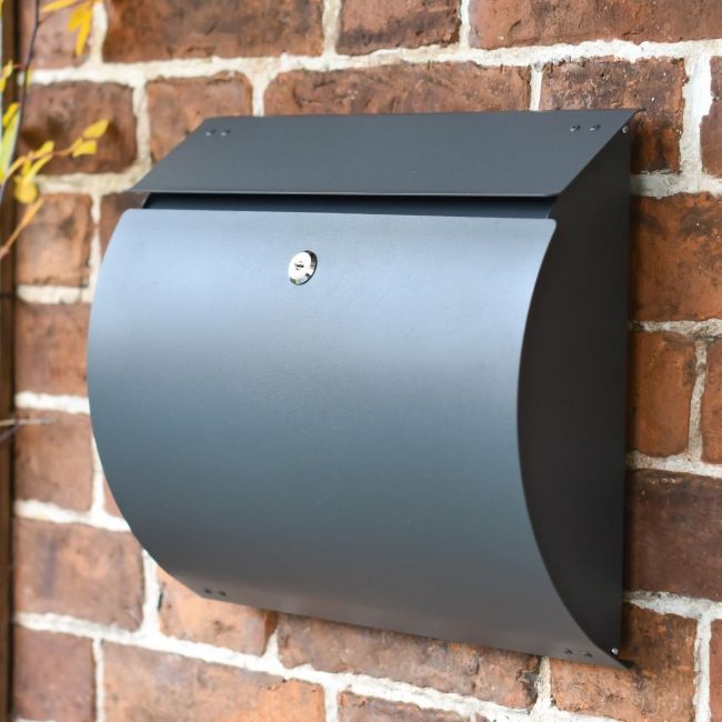 "Urban Obsession" Matte Grey Wall Mounted Post Box  "Urban Obsession" Matte Grey Wall Mounted Post Box