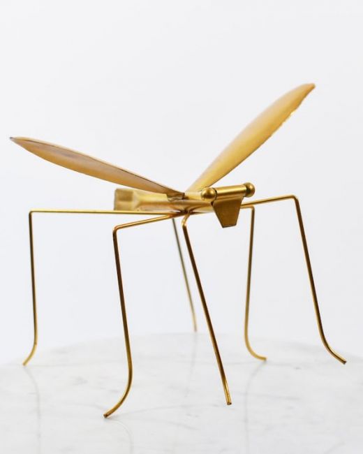 Maverick the Recycled Gold Mosquito Sculpture