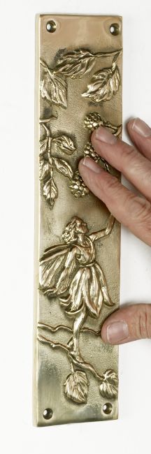 "Ferngorn Forest" Leaf design Finger Plate "Ferngorn Forest" Leaf design Finger Plate