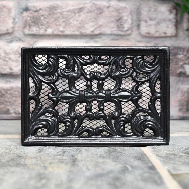 Ornate 9" x 6" Cast Iron Air Brick Ornate 9" x 6" Cast Iron Air Brick