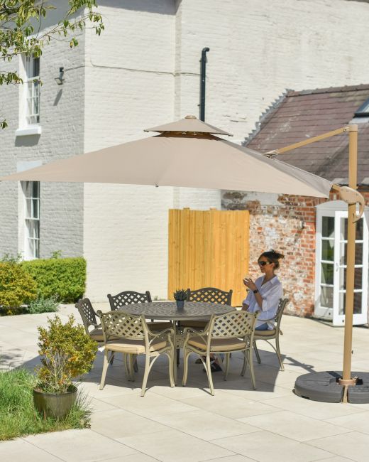 Milford full furniture set with parasol 