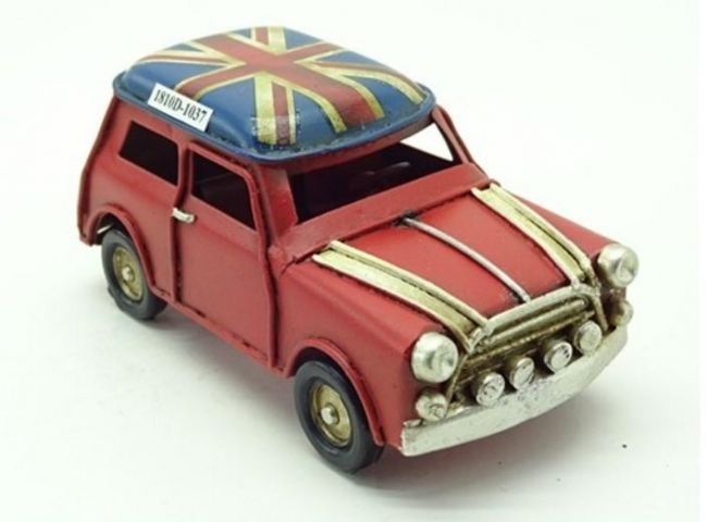 Vintage Mini Cooper Union Jack Replica Ornament Vintage Mini Cooper Union Jack Replica Ornament